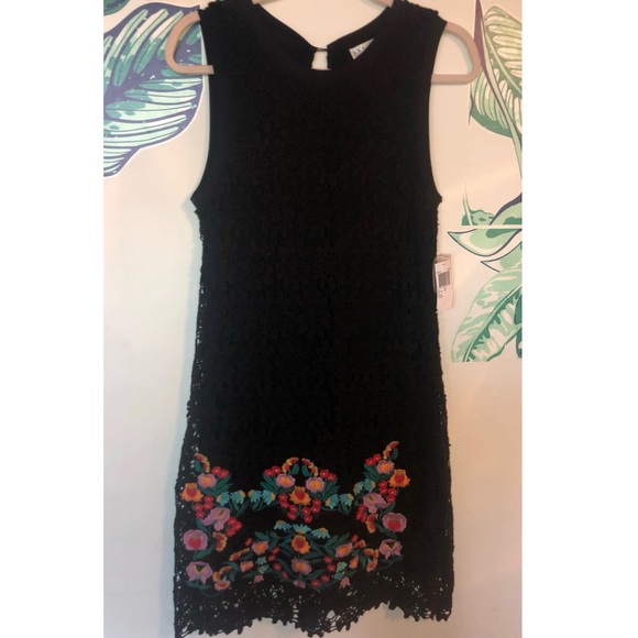 Neiman Marcus Black Crochet Dress - Picture 1 of 4